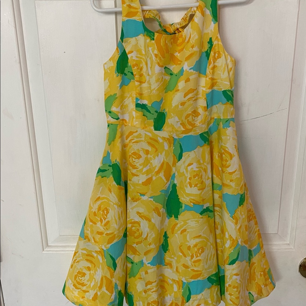 Lilly Pulitzer First Impressions Yellow Girl dress